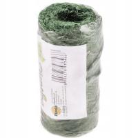 SZNUREK JUTOWY 2mm ZIELONY DO WIĄZANIA DO ROŚLIN KWIATÓW OZDOBNY - 25m