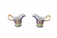 PORCELANA MLECZNIKI MLECZNIK MALOWANY komplet