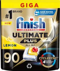 FINISH Powerball Ultimate Plus All in 1 Lemon Kapsułki do zmywarki 90 sztuk