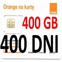 INTERNET NA KARTĘ ORANGE FREE 400 GB ROK 400 DNI 4G LTE SIM LUB E-SIM