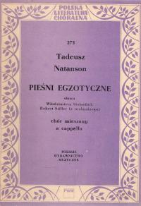 Natanson PIEŚNI EGZOTYCZNE chór mieszany nuty