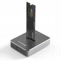 Док-станция для твердотельных накопителей M. 2 SATA / PCIe NVMe USB 3.1 алюминий USB-C