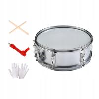 in Snare Drum Music Learning with Shoulder Strap Music Drums Silver 14 inch