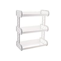 PÓŁKA PLASTIKOWA 3 POZIOMY AŻUROWA BIAŁA PLAFOR