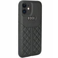 Etui AUDI Leather Black Cover do iPhone 11 case