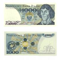 Банкнота PRL - 1000 зл 1982-серия кг-Николай Коперник-UNC