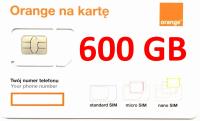INTERNET NA KARTĘ STARTER ORANGE FREE 600 GB 8 LAT