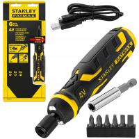 STANLEY 4V АККУМУЛЯТОРНАЯ ОТВЕРТКА С ЗАРЯДНЫМ УСТРОЙСТВОМ И БИТАМИ FATMAX FMHT66719 1/4