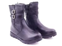 Kozaczki dziewczęce ocieplone czarne