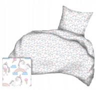 Хлопковое постельное белье 100x160 50x60 для детской кроватки единорог 103bia