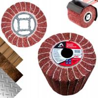 ŚCIERNICA SZCZOTKA WALCOWA DO SATYNIARKI 100X100mm P80 LISTKOWA DO DREWNA