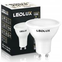 Żarówka LED GU10 10W =85W SMD 3000K ciepła Premium LEDLUX nie mruga