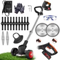 KOSA AKUMULATOROWA 21V 880W BEZSZCZOTKOWA Z SILNIKIEM CU NA KOŁACH DO TRAWY