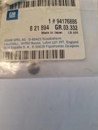 PŁYTKA REGULACYJNA WRTYSKIWACZA OPEL 94176886