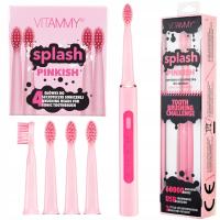 Szczoteczka elektryczna VITAMMY Splash Pinkish TOW017185 + Końcówka oryginał VITAMMY 4 szt.