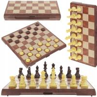 Шахматы магнитные шашки классические большие на магнит игра 2в1 31x31 см