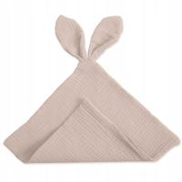 Przytulanka muślinowa uspokajacz niemowlak ,królik - kolor beż
