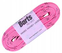 Хоккейные шнурки Barts Pro Laces вощеные 250 см-розовый