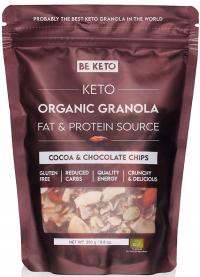 BeKeto BIO GRANOLA Kakao i Czekolada Naturalna Syta Idealna na Diecie 250g