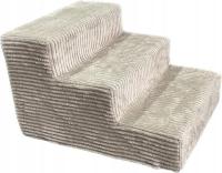 Лестничные лестницы пандус для собак вельвет, ширина 40 см 3 ступени