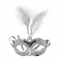 Maska Venetian Mask Silver