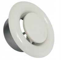 SR-E 200 ZAWÓR ANEMOSTAT wyciąg + RAMKA KRATKA wentylacyjna do sufitu 200