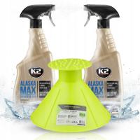 2 x MOCNY ODMRAŻACZ DO SZYB K2 ALASKA SKROBACZKA STOŻKOWA Z LEJKIEM 2W1