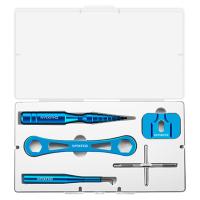 Narzędzie do demontażu koła wędkarskiego Przenośny klucz do koła usuwającego szpilki dla koloru niebieskiego