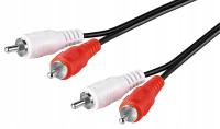 Goobay 50097 kabel audio 0,5 m 2 x RCA Czarny