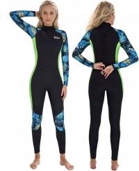 Yikayin Kombinezon pełnej długości 2,5 mm neoprenowy kombinezon Rozmiar M