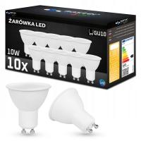 10x Żarówka LED GU10 10W 4000K biały neutralny MOCNA NIEMRUGAJĄCA PREMIUM