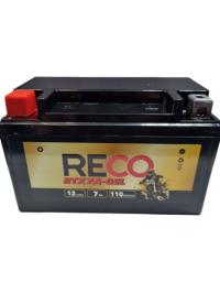 Akumulator motocyklowy żelowy Reco RTX7A-GEL YTX7A-BS 12V 7Ah 110A L+