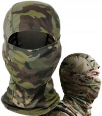 ВОЕННАЯ БАЛАКЛАВА В КАМУФЛЯЖНОЙ ЗЕЛЕНОЙ МАСКИРОВКЕ СОЛДАТСКАЯ МАСКА