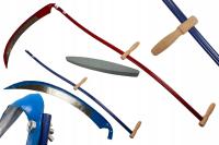 Ogrodowa KOSA RĘCZNA Lekka Metalowa + Osełka Do Trawy Wysokiej + Kosisko