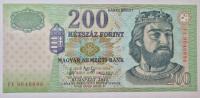 Węgry 200 Forintów banknot 2007 rok od Rajmonet rzadszy piękny 1029