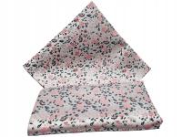 SREBRNA / RÓŻOWA WE WZORY POSZETKA BUTONIERKA