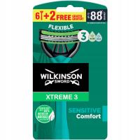 8X безопасная бритва WILKINSON Xtreme 3 Comfort Sensitive