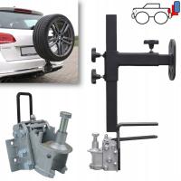 БАГАЖНИК ЗАПАСНОЕ КОЛЕСО ДЕРЖАТЕЛЬ ДЛЯ БУКСИРОВОЧНОГО КРЮКА ПОВОРОТНОЕ КОЛЕСО 12-19