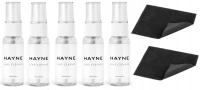 5x PŁYN DO CZYSZCZENIA OKULARÓW HAYNE LENS 30ML WYRÓB MEDYCZNY + ŚCIERECZKI