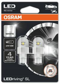 OSRAM ŻARÓWKA LED W16W W2.1x9.5d WHITE BIAŁA 6000K 12V 2.1W LEDRIVING