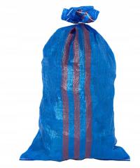 Worki Worek PP 50KG 65x105cm Węgiel Gruz Zboże MOCNE - 10szt - NIEBIESKIE