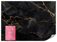 FOTOTAPETA DO SALONU SYPIALNI CZARNO-ZŁOTY MARMUR TAPETA NA ŚCIANĘ 400x280