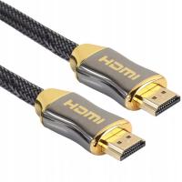 Przewód HDMI Alogy w oplocie czarny 5 m 4 K 60 Hz