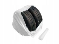 Białe MOCNE worki na koła, opony LDPE (Duże 100x100 cm) - 20 szt - Stix