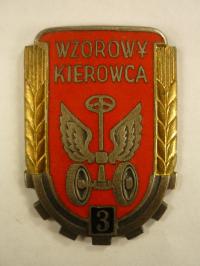 Odznaka - Wzorowy Kierowca - 1953 - LWP