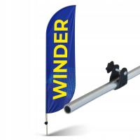 Рекламный флаг намотки флагшток 330x70 пляжный Парус 250x70 дизайн