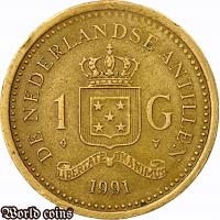 1 GULDEN 1991 ANTYLE HOLENDERSKIE