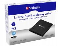 Записывающее устройство Verbatim Bluray BD Slim Line BD-R 25GB Nero