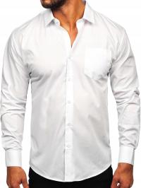 Мужская рубашка элегантная белая M13 DENLEY_L