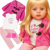 Детская кукла как живая большая 56см мягкая интерактивная говорящая поет 2языки учит